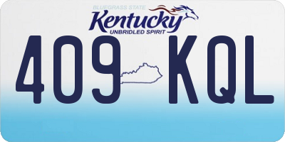 KY license plate 409KQL