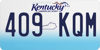 KY license plate 409KQM