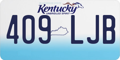 KY license plate 409LJB