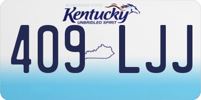 KY license plate 409LJJ