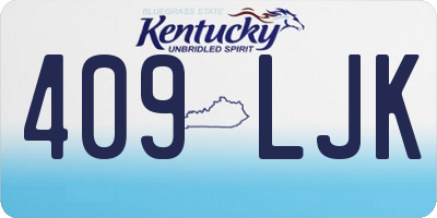 KY license plate 409LJK