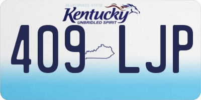 KY license plate 409LJP