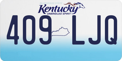 KY license plate 409LJQ