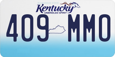 KY license plate 409MMO