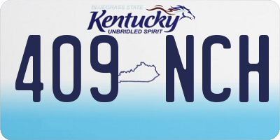 KY license plate 409NCH