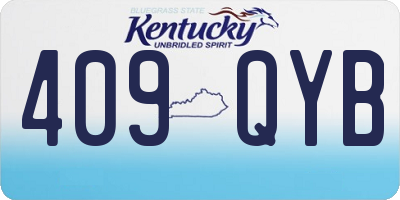 KY license plate 409QYB