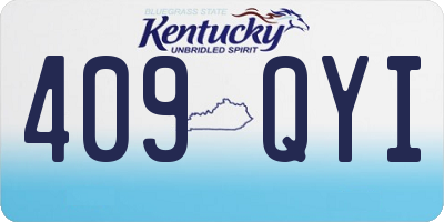 KY license plate 409QYI