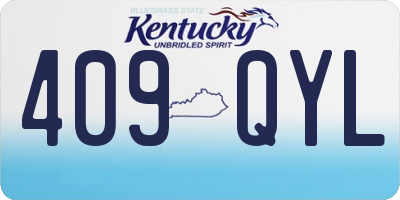 KY license plate 409QYL