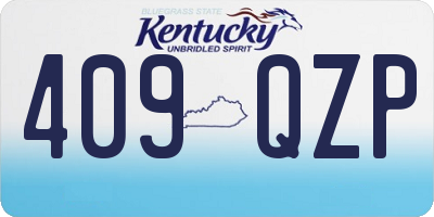 KY license plate 409QZP