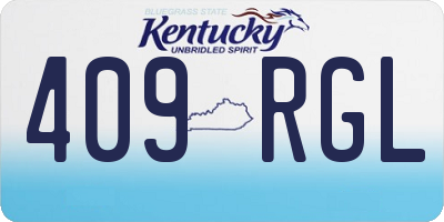 KY license plate 409RGL