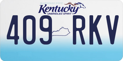 KY license plate 409RKV
