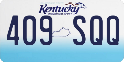KY license plate 409SQQ