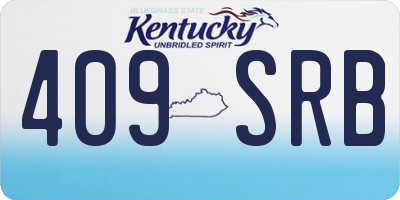 KY license plate 409SRB