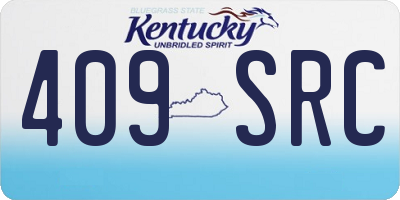 KY license plate 409SRC
