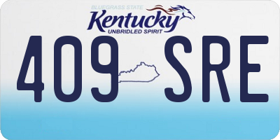 KY license plate 409SRE