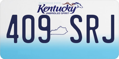 KY license plate 409SRJ