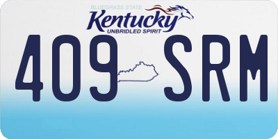 KY license plate 409SRM