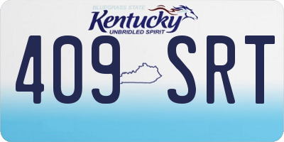 KY license plate 409SRT