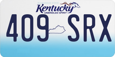 KY license plate 409SRX