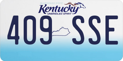 KY license plate 409SSE