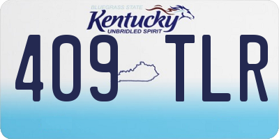 KY license plate 409TLR