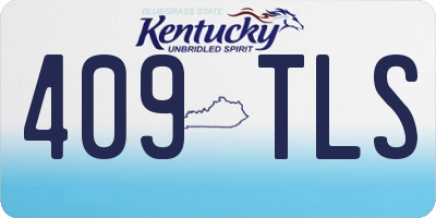 KY license plate 409TLS
