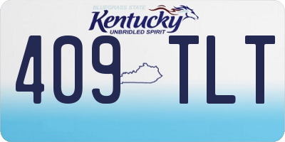 KY license plate 409TLT