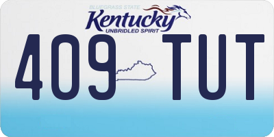KY license plate 409TUT