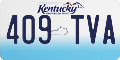 KY license plate 409TVA