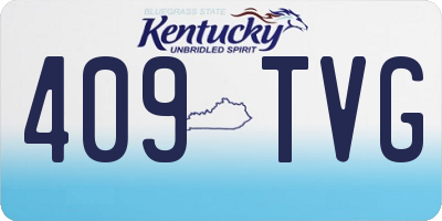 KY license plate 409TVG