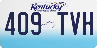 KY license plate 409TVH