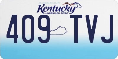 KY license plate 409TVJ