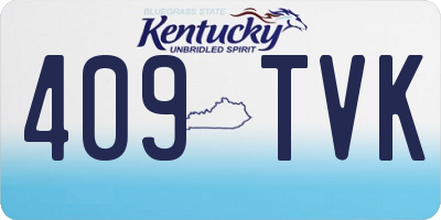 KY license plate 409TVK