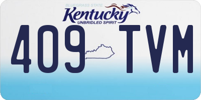 KY license plate 409TVM