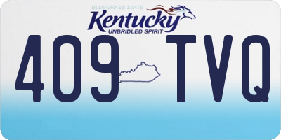 KY license plate 409TVQ