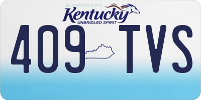 KY license plate 409TVS