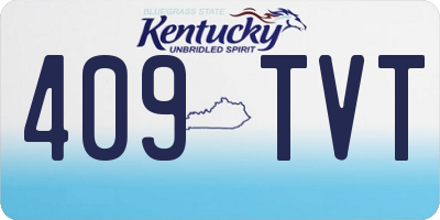 KY license plate 409TVT