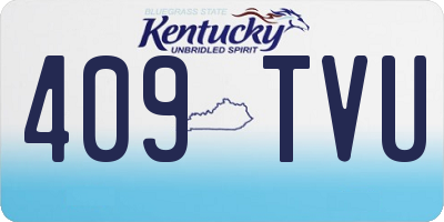 KY license plate 409TVU