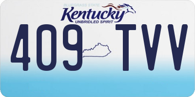 KY license plate 409TVV