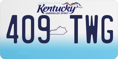 KY license plate 409TWG