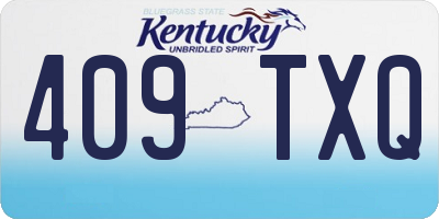 KY license plate 409TXQ