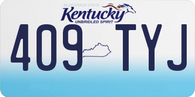 KY license plate 409TYJ