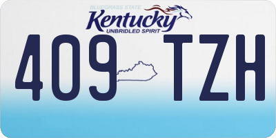 KY license plate 409TZH