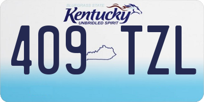 KY license plate 409TZL