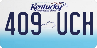 KY license plate 409UCH
