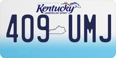 KY license plate 409UMJ