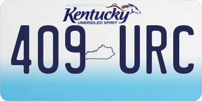 KY license plate 409URC