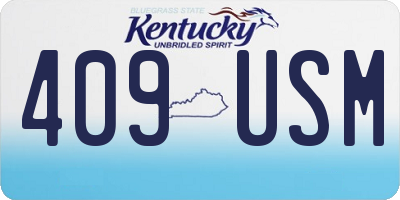 KY license plate 409USM