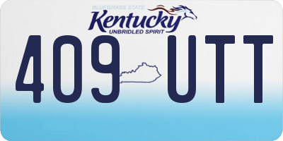 KY license plate 409UTT