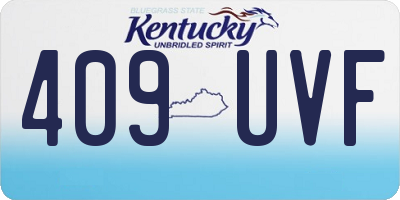 KY license plate 409UVF